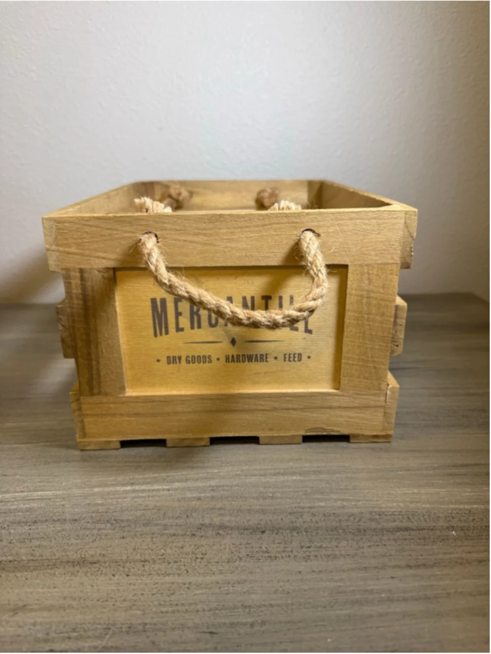 decorative wooden crate storage display 